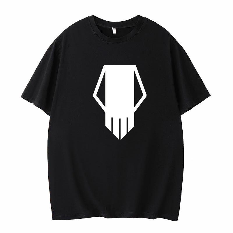 My Hero Academia T-Shirt Black Skull Design Plus Size Summer