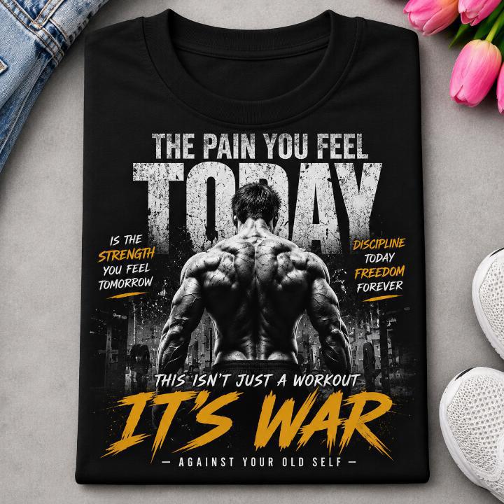 Arvo Style Men's Gym Motivation Graphic T-Shirt – Premium Cotton Black Tee