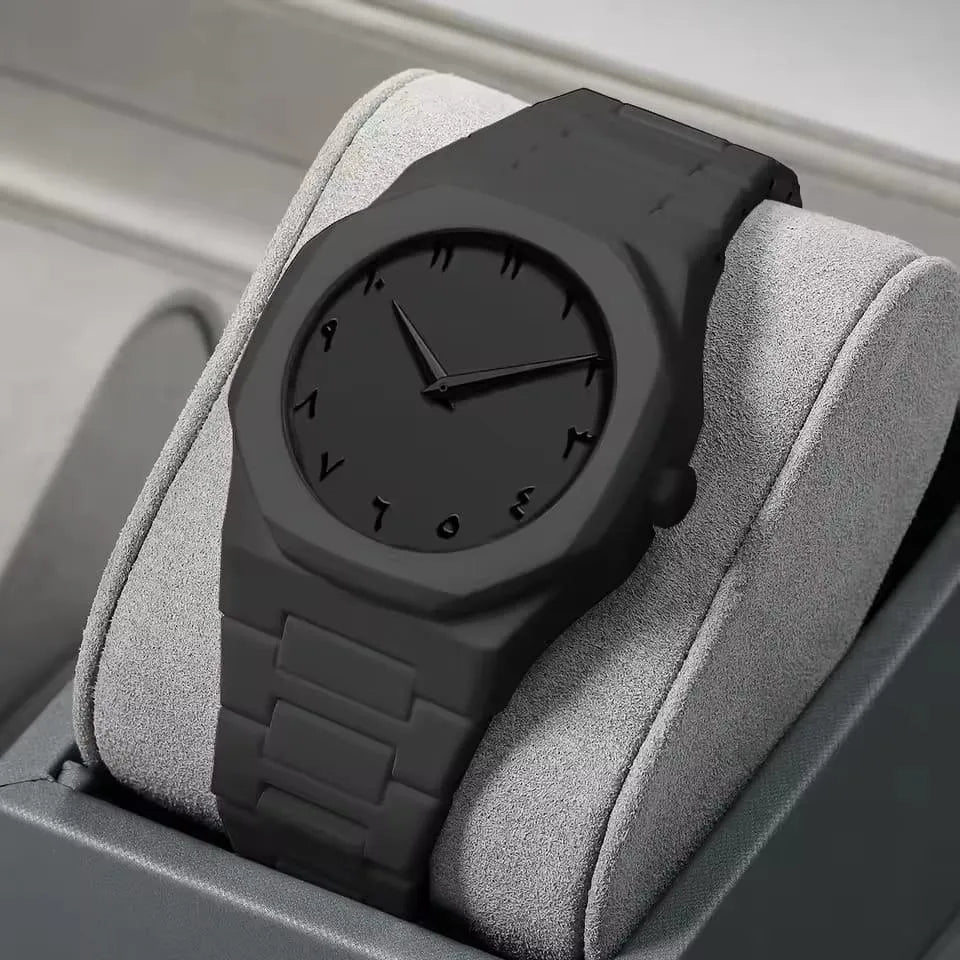 Black Arabic Aura Watch