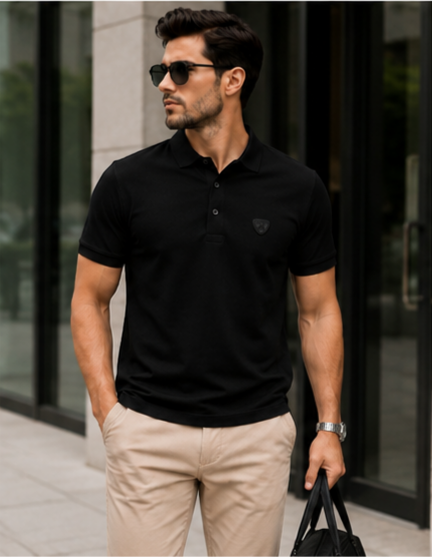 ARVO Premium Black Polo Shirt