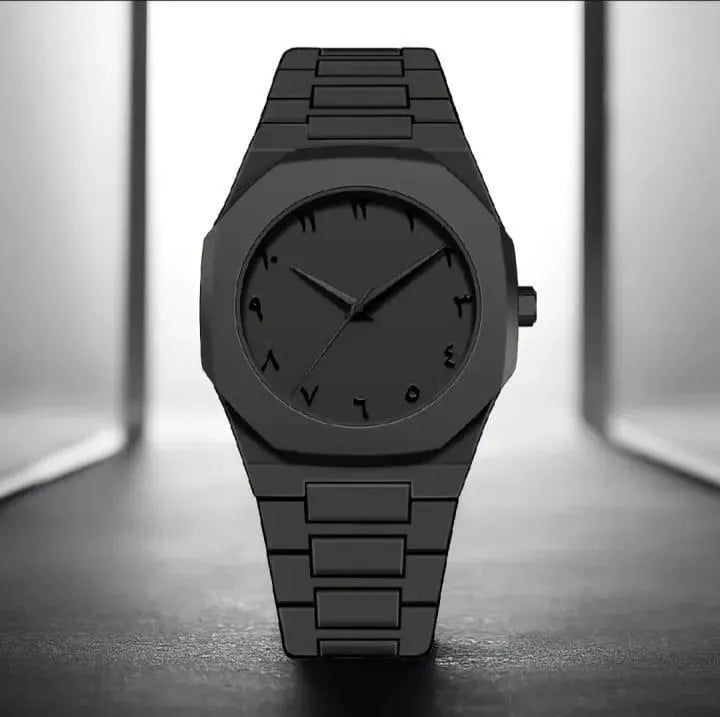 Black Arabic Aura Watch